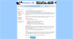 Desktop Screenshot of french-for-all.co.uk