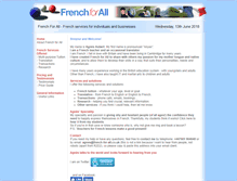 Tablet Screenshot of french-for-all.co.uk